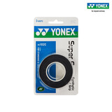 YONEX尤尼克斯手胶AC102C三条装羽毛球拍网球拍绑带手柄胶防滑吸汗手胶 AC102C 黑色 3条装【印尼产】 1盒3条装