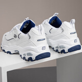 斯凯奇（Skechers）女鞋 2026秋季新款轻便经典小白鞋复古时尚熊猫鞋厚底增高老爹鞋 冰白蓝/复古小白熊/建议拍小一码 /晒图返10 37 内长240mm