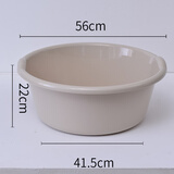 迈益马洗衣盆大号超大号特大塑料洗脚盆加深加厚加高大洗脸盆子婴儿宝宝 特大号浅卡其