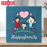 时光的故事 相册影集宝宝成长记录本大容量家庭放照片相册本宝贝婴儿纪念册插页式儿童 墨绿-家有女宝 【全6寸横竖600张容量】