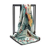 韩禾 新款大方柔滑缎面手感头巾印花丝巾大披肩围巾结婚送礼 2065