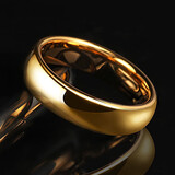 奥斯坦汀钨金戒指男钨钢潮流百搭简约金色闭口情人节新年礼物送男朋友老公 金色 内径21MM(周长66MM)