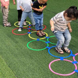 缔羽 跳房子游戏幼儿园儿童感统训练器材跳圈圈运动跳格子护外男孩女孩玩具