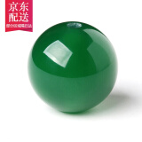 观玉 绿玛瑙圆珠散珠隔珠散珠配珠 diy佛珠配件星月菩提配饰品 直径10毫米单颗