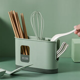 安布安奇北欧ins筷子筒 筷子笼 筷子沥水篮 收纳置物架 家用筷架 筷子笼-绿色 2896摆放款