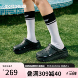 斯凯奇（Skechers）女鞋夏泡泡鞋软弹厚底增高外穿洞洞鞋凉拖鞋111127