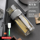 繁简茶水分离泡茶杯办公室过滤茶叶小巧双层玻璃杯个人专用水杯子