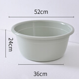 迈益马洗衣盆大号超大号特大塑料洗脚盆加深加厚加高大洗脸盆子婴儿宝宝 大号藏青色