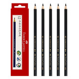 辉柏嘉（Faber-castell）水溶彩铅 单色彩铅 12只装 黑色499美术写生