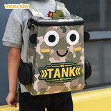 WHEELY BABY幼儿园书包儿童背包小汽车3-6岁男孩女生日礼物警车轻双肩包大绿