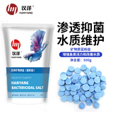 汉洋蓝粉盐水族盐观赏鱼盐海盐鱼鱼缸用盐水族净化水质养鱼用品500克