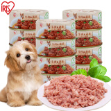 爱丽思（IRIS）狗罐头狗零食宠物湿粮包成全幼犬 牛肉野菜100g*12罐