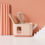 安布安奇北欧ins筷子筒 筷子笼 筷子沥水篮 收纳置物架 家用筷架 筷子笼-粉色 2896摆放款