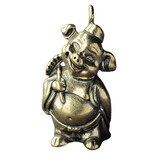 汽车钥匙扣男士车载小挂件钥匙圈环钥匙链女挂饰创意腰挂饰品小刀 猪八戒黄铜钥匙扣挂件