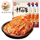 金刚山辣白菜韩国泡菜朝鲜东北延边韩式下饭菜 1500g 3袋 颗状辣白菜500g*3袋