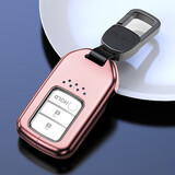 迪加伦金属本田新CRV雅阁URV思域冠道奥德赛皓影汽车钥匙包套壳 真皮扣