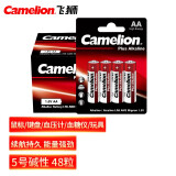 飞狮（Camelion）碱性电池 干电池 LR6/AA/5号 电池 48节 鼠标/血压计/玩具/相机/指纹锁/话筒/血氧仪/耳温枪