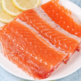 鲜随渔动挪威三文鱼头新鲜冷冻生鲜多肉去腮鱼头超大煲汤食材边角料碎肉 三文鱼骨 1500g