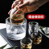 全适日式清酒壶酒杯套装白酒杯玻璃温酒用黄酒具小酒盅分酒器6件套装