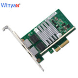 Winyao WYI350-T2V2 PCI-e X4服务器双口千兆网卡 i350-t2