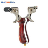 HUWAIREN 激光瞄准扁皮弹弓泥丸快压弹弓架强力高精准成人户外竞技准射打 战狼弹弓+皮筋+瞄具