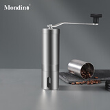 MONDINO咖啡豆研磨机小型手摇磨豆机手磨咖啡机便携手动研磨咖啡器 高款-不锈钢手摇磨豆机