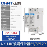 正泰（CHNT） 浪涌保护器 NXU-ⅡG电源防雷器  电涌防雷开关 家用避雷器二级 NXU-ⅡG-65kA/275V-2P