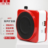 爱课（AKER） AK11蓝牙扩音器教师12W功率音响音箱微型扩音器便携显示屏/USB小蜜蜂 (红色)