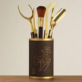 不拙茶道六君子电木套装功夫茶具配件大全零配茶艺摆件茶夹巾笔刷 2-电木碧玉茶道筒圣泽五配件