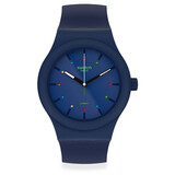 斯沃琪（Swatch）瑞士手表 1983装置51系列幻蓝海洋自动机械表 男士腕表 SO30N400