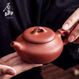 原山宜兴紫砂壶纯全手工紫砂壶 国工吴建强竹节壶 原矿紫泥紫砂壶套装