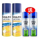 舒适（Schick）剃须泡沫剃须膏剃须泡洁面刮胡泡沫刮胡泡剃须啫喱软化胡须男士 两套多效210g+送2瓶50g