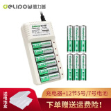 德力普（Delipow）充电电池 5号/7号电池 配12节电池充电器套装 充电器+12节电池【5/7号各6节】