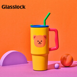 Glasslock&wigglewiggle联名保温杯大容量冰霸吸管杯保温保冷车载水杯900ml