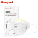 霍尼韦尔（Honeywell）口罩KN95 H901防工业粉尘耳带折叠式 防雾霾口罩工业包装50只/盒