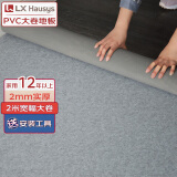 LX HAUSYS大卷PVC地板LG软地革水泥地板胶环保加厚密实底防水耐磨2mm厚石纹 LG-501/石纹-灰色 平米
