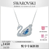 施华洛世奇（SWAROVSKI）【品牌官方直售】施华洛世奇天鹅 ICONIC SWAN  项链 优雅魅力 蓝色天鹅 5533397