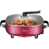 美的电火锅LHN30A家用多功能一体不粘电热电炒锅电煮锅韩式不粘6L 30D/6L