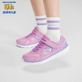 Skechers斯凯奇童鞋女童休闲跑步鞋舒适网布运动鞋81358L