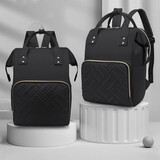 婧麒（JOYNCLEON）妈咪包妈妈背奶包双肩包多功能大容量外出时尚母婴包宝妈婴儿背包 黑色-Jwc46493