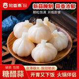知香斋糖蒜瓣糖醋蒜头大蒜白蒜醋泡腌蒜嫩蒜新鲜开味下饭菜甜蒜下饭菜 [糖醋白蒜] 瓶装净含量480g*1瓶