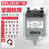 德力西（DELIXI）兆欧表合金绝缘电阻测试仪手摇表检测电阻表【1000V/1000MΩ】