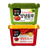 清净园 包饭酱韩国进口烤肉蘸酱蒜蓉酱韩式酱料辣酱蒜蓉辣椒酱 包饭酱1盒+辣酱1盒