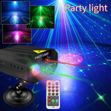 彩艺 KTV七彩灯酒吧包房家庭声控跳舞激光镭射氛围舞台灯光蹦迪闪光灯房间宿舍镭射激光彩灯夜店舞台灯 LED七彩+三孔72合一图案激光灯