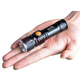 沃尔森（WARSUN） 515 LED超亮远射迷你强光手电筒可充电户外照明防水家用超小袖珍微型式 黑色标准版