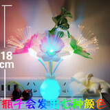 嗣音嗣音LED七彩蘑菇小夜灯光控感应插电卧室床头喂奶起夜过道走廊夜 满天星 七彩花瓶(光控)