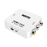 龙麒 hdmi转av线大麦盒子电视高清转换器hdmi转RCA HDMI转AV转换器+电源线连接显示器 HDMI转AV（官方标配）