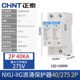 正泰（CHNT） 浪涌保护器 NXU-ⅡG电源防雷器  电涌防雷开关 家用避雷器二级 NXU-ⅡG-40kA/275V-2P（厂家直发）