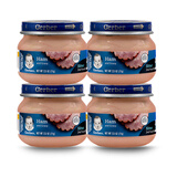 嘉宝婴幼儿宝宝肉泥鸡肉牛肉火鸡猪肉泥4罐装辅食组合 猪肉4罐 71g*1瓶 罐装