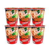 泰氏妈妈 6桶装泰国进口冬阴功方便面泰式妈妈酸辣虾汤味夜宵泡面速食杯面 冬荫功酸辣虾清汤味6盒